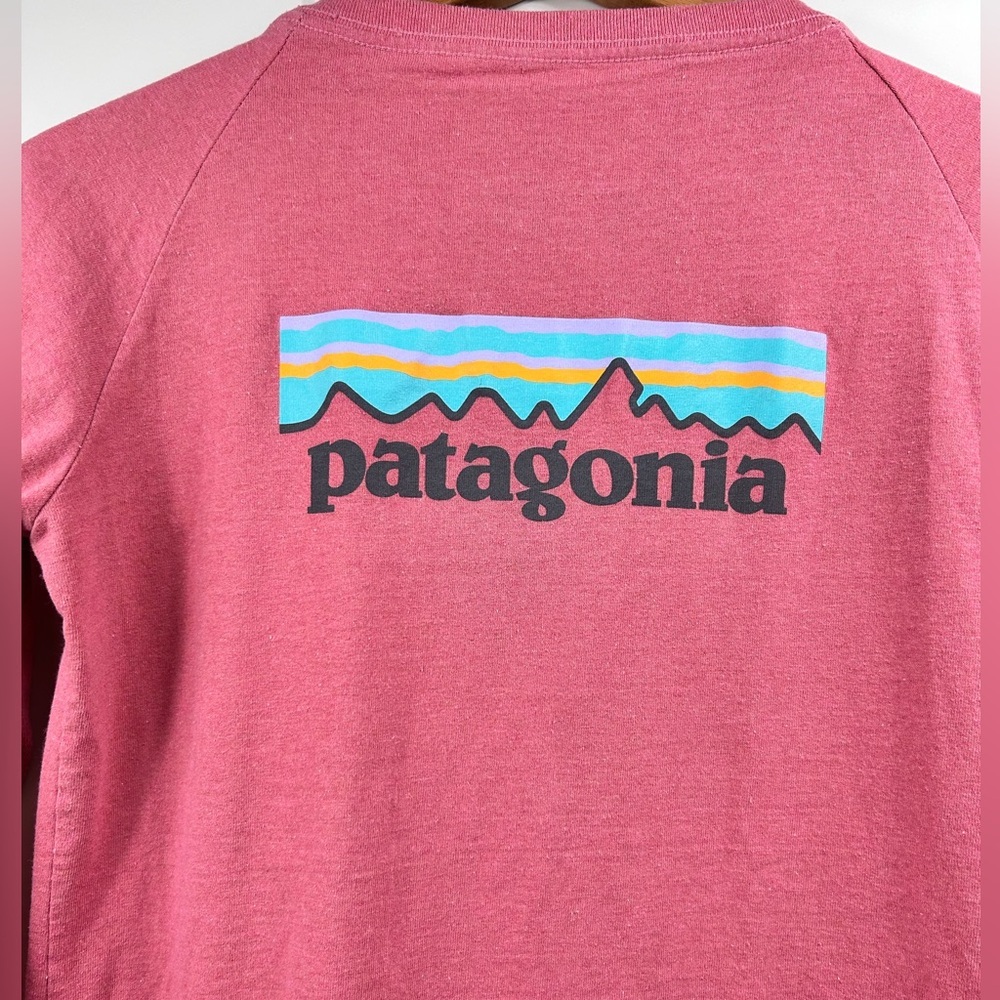 Patagonia Women's Long Sleeve Tee in Rose Pink - Picture 7 of 7
